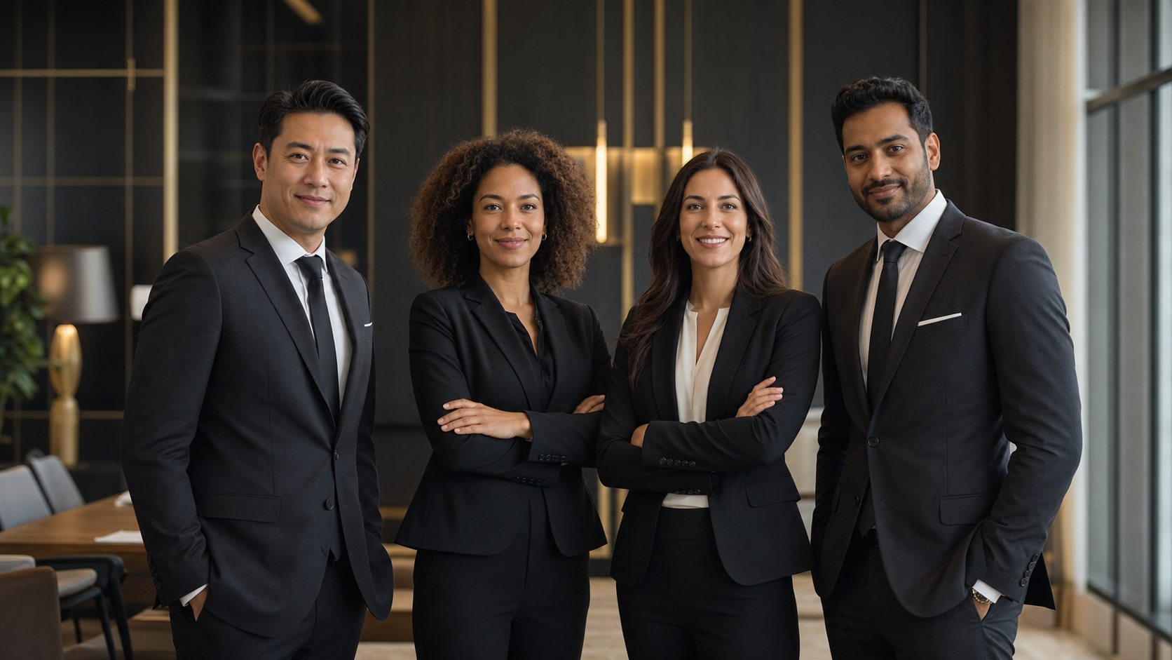 Diverse leadership team representing coordinated people operations in funded companies